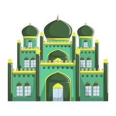 Beautiful Mosque building vector illustration, Islamic religion beautiful Mosque building, 