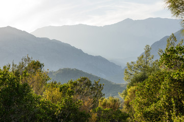 View of mountains in Kemer, Turkey