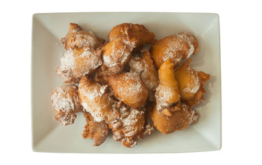 donuts or doughnuts from Eastern Europe, traditional sweet and dessert