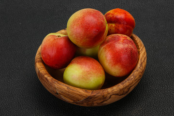 Sweet tasty fresh ripe apricots