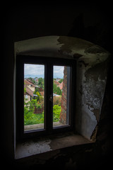 Window view of the old city.