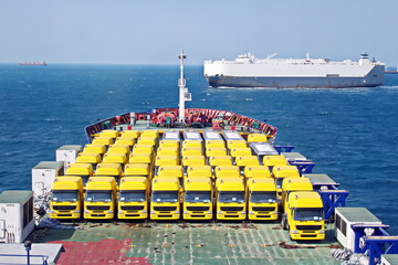 Ro-Ro is a specialized vessel for transporting vehicles and containers in the port and on the high...