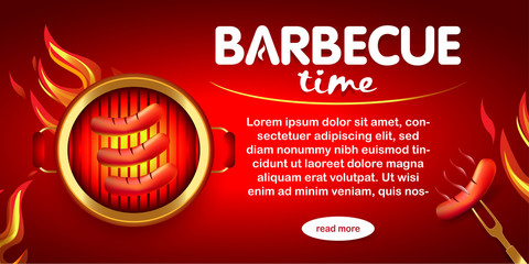 BBQ colorful poster designs, party design, invitation, ad design. Barbecue logo. BBQ template menu design. Barbecue Food flyer. Barbecue advertisement.