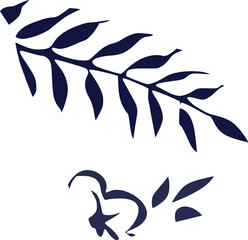 Obraz premium branch and flower broken porcelain