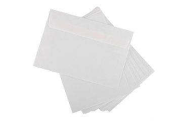 Envelope on white background isolated on white background