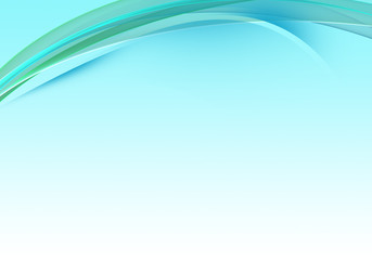 Obraz premium Abstract background waves. White, green and blue abstract background.
