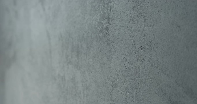 Dolly shot of decarative concrete surface