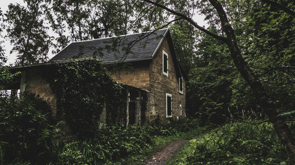 Fototapeta na wymiar abandoned house