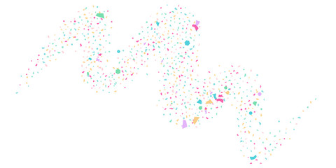 Abstract flying confetti.