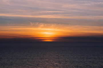 Fototapeta premium Sea during sunset