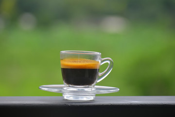  Black coffee is a hot coffee that can drink and get a taste of real coffee with a refreshing morning atmosphere.