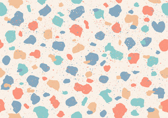 Colorful pattern with terrazzo texture