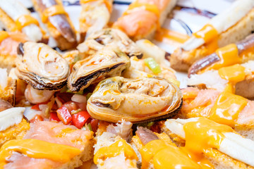 Seafood Tapas Closeup