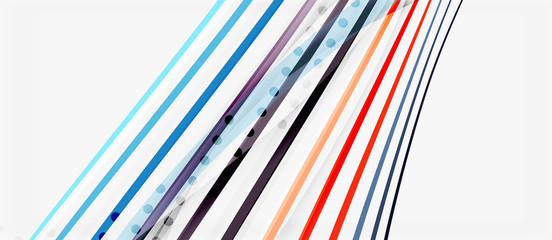 Trendy color stripes lines wave, great design for any purposes. Vector line pattern. Vector geometric background