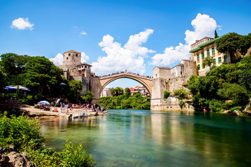 The famous old bridge of Mostar