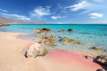 Fototapete Elafonissi Strand, Kreta, Griekenland Berühmter Strand von Elafonisi auf der griechischen Insel Kreta