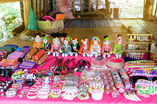 Colorful Tribal doll.Traditional colorful cloth doll.Tribal souvenir.