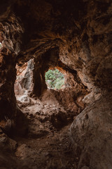 hole in cave