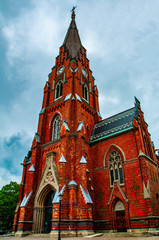 All Saints Church in the city of Lund in Sweden, 19 May 2014