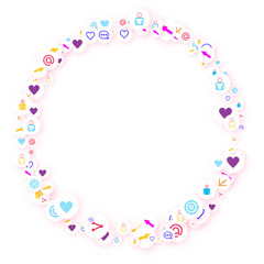 Social media marketing, Communication concept.