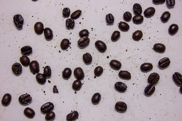 coffee beans isolated on white background