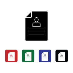 Documents cv, file vector icon. Premium quality graphic design icon. One of the collection icons for websites, web design, mobile app