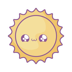 cute hot sun kawaii style