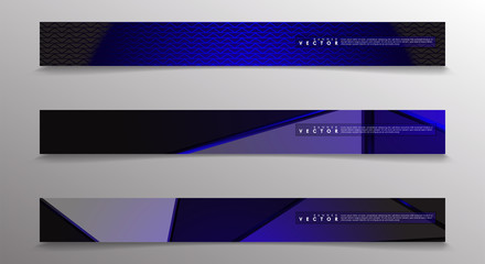 Vector banners with light blue backgrounds suitable for advertising and so on. technology design. eps 10