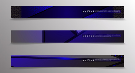 Vector banners with light blue backgrounds suitable for advertising and so on. technology design. eps 10