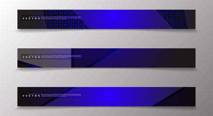 Vector banners with light blue backgrounds suitable for advertising and so on. technology design. eps 10