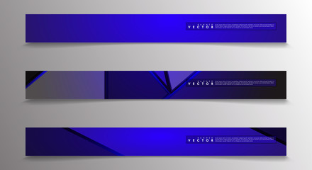 Vector banners with light blue backgrounds suitable for advertising and so on. technology design. eps 10