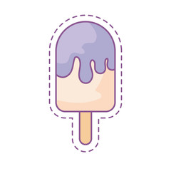 patch with ice cream in stick