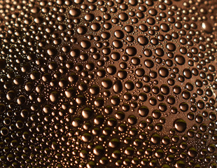 drops of water on black background