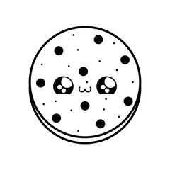 delicious fresh cookie kawaii style