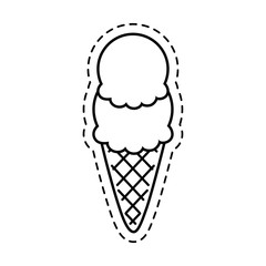 patch with ice cream in cone