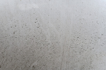 Stains that occur on the side of the white car