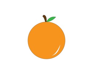 Orange logo design. Vector illustration