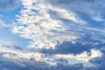 Beautiful blue sky and white clouds.sunshine day.