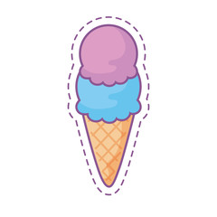 patch with ice cream in cone