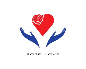 Fototapeta premium Rose flower Logo Template