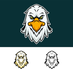 Eagle Head Mascot Logo