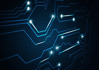 High tech technology geometric