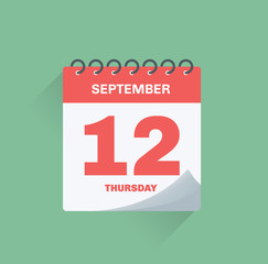 Day calendar with date September 12.