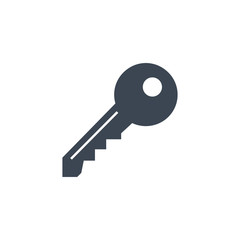 Key related vector glyph icon. Isolated on white background. Vector illustration.
