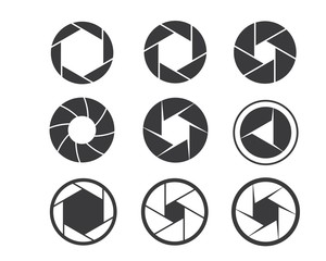 camera shutter icon vector illlustration