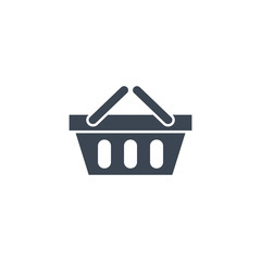 Shopping Basket related vector glyph icon. Isolated on white background. Vector illustration.