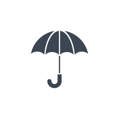 Umbrella related vector glyph icon. Isolated on white background. Vector illustration.