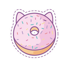 patch of delicious and sweet donut