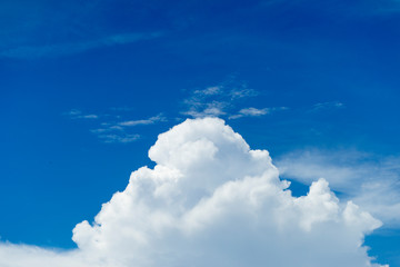 Naklejka na ściany i meble Blue sky color with clouds background photo