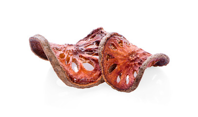 dry cloves on white background